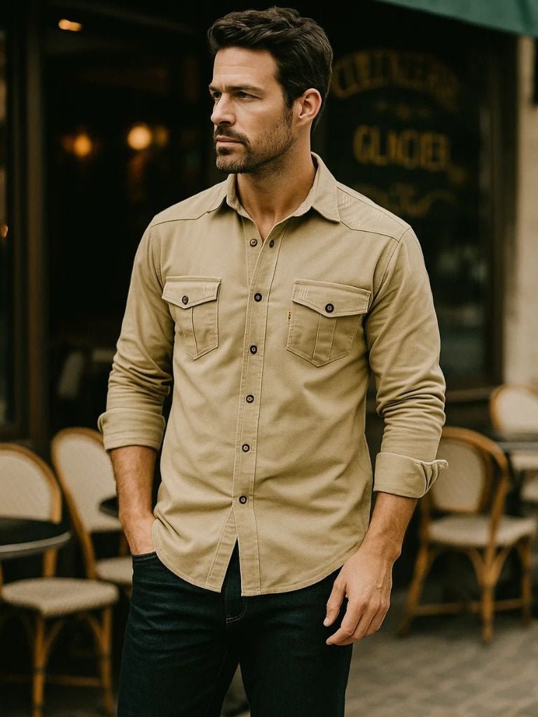 Casual Modern Men Shirt - Cross & Crown