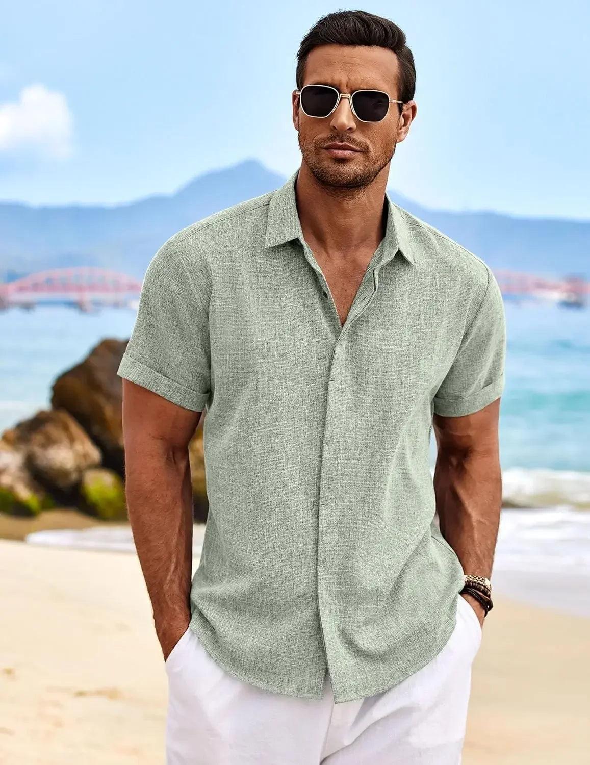Milo Riviera Linen Shirt – Short Sleeve Summer Edition
