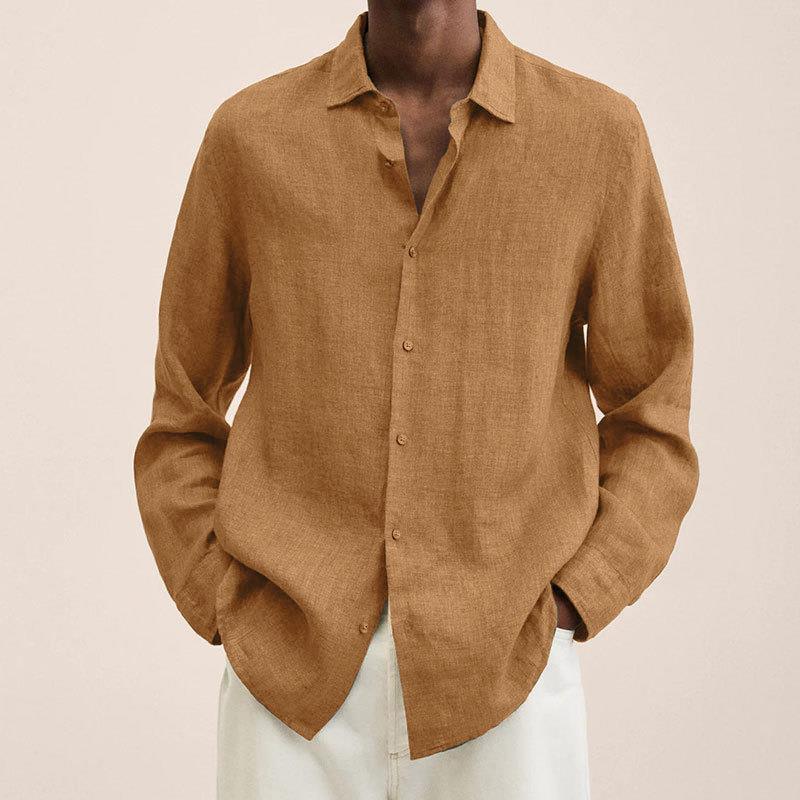Men's Linen Shirt Elegant Style