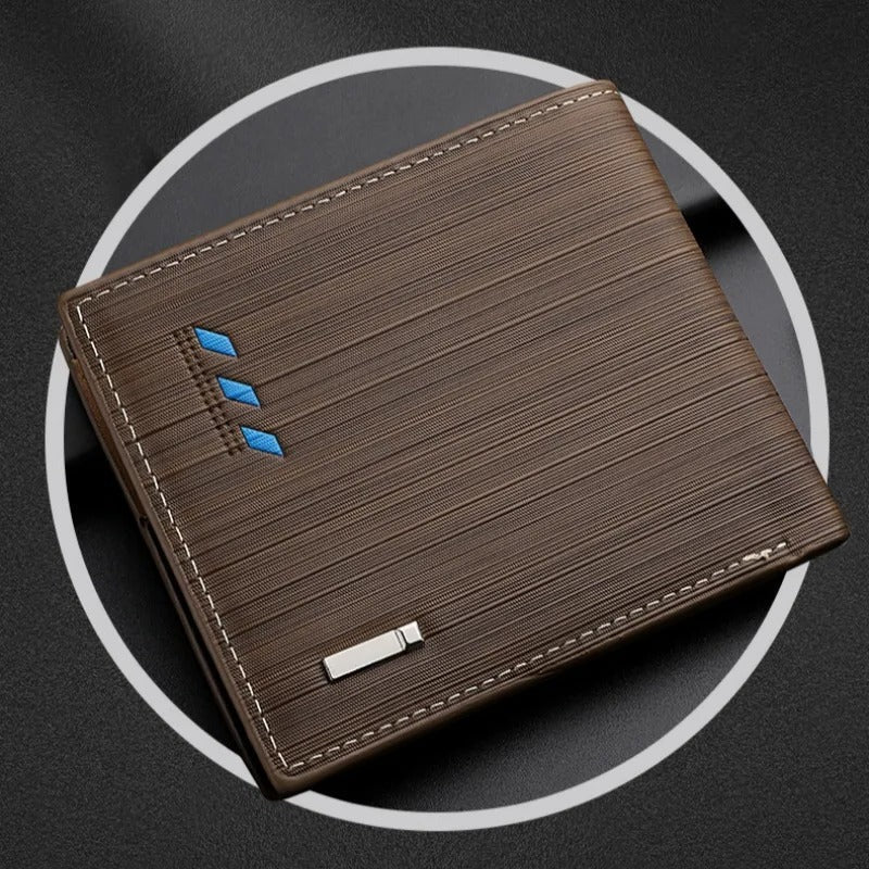 Striped Bifold Wallet – Menelites Edition