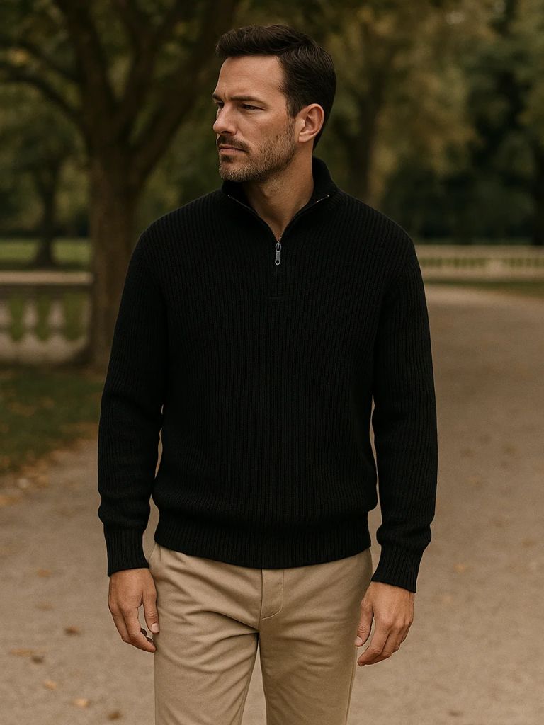 Classic Highland Quarter-Zip Sweater