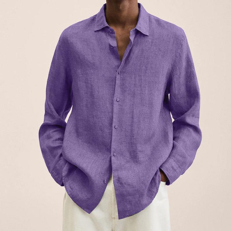 Men's Linen Shirt Elegant Style