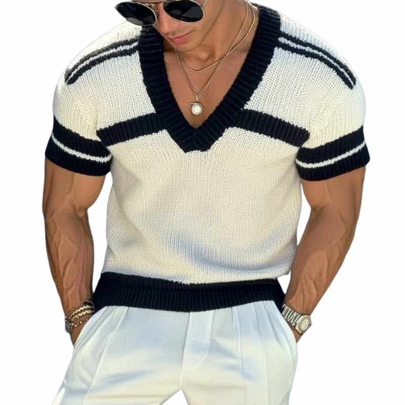 Harrow Jacquard V-Neck