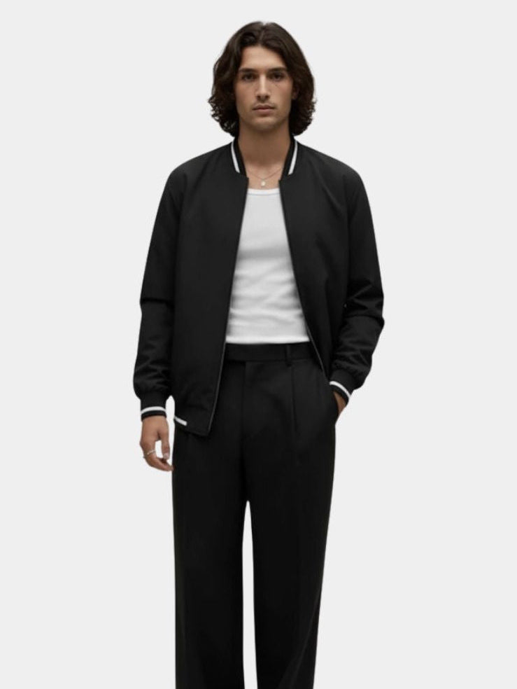 Casual Baseball Bomber Jacket - Fayymont Co