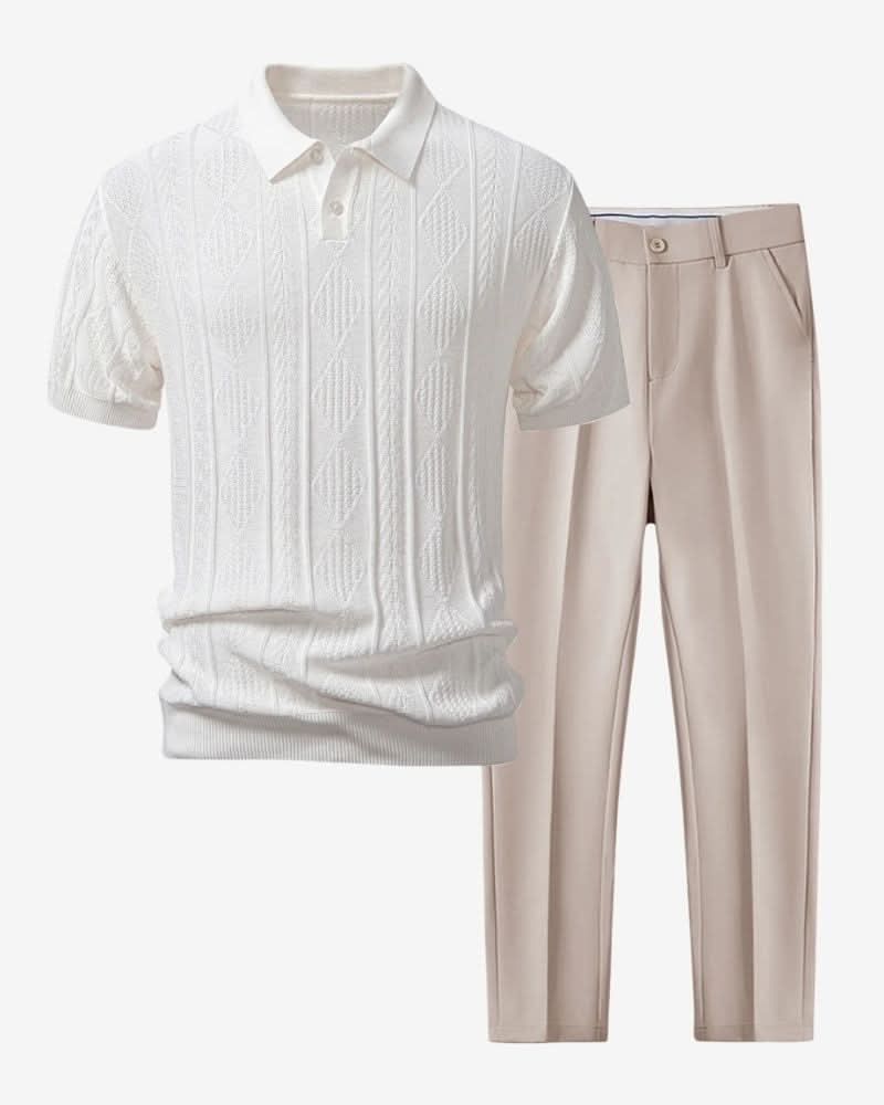 Summer Outfit - Knitted Jacquard