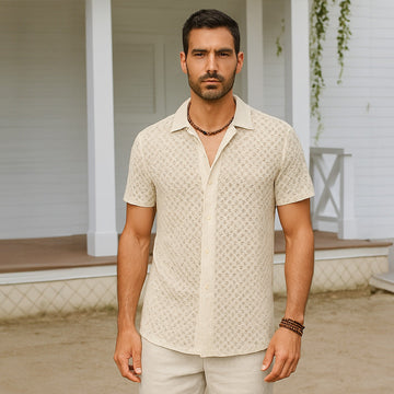Summer Mesh Men Shirt