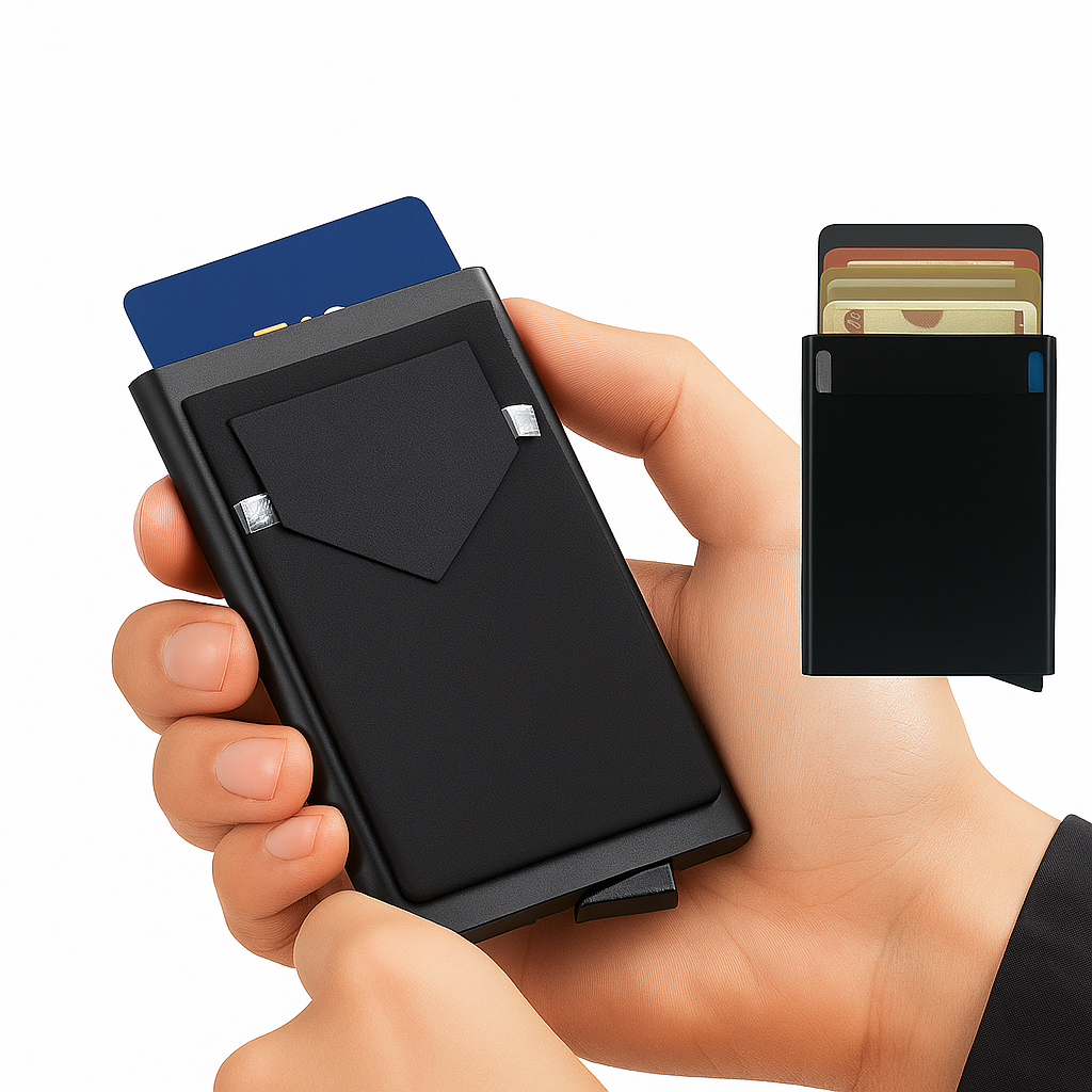 RFID Pop-Up Slim Wallet – Metal Edition