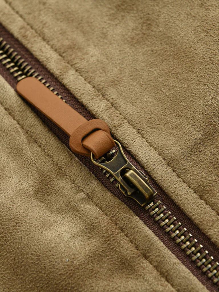 Lucien Autumn Suede Coat - Fayymont Co