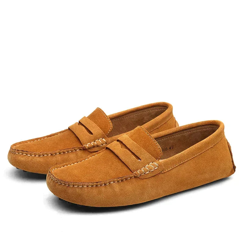 Men's Suede Loafers Italian Style