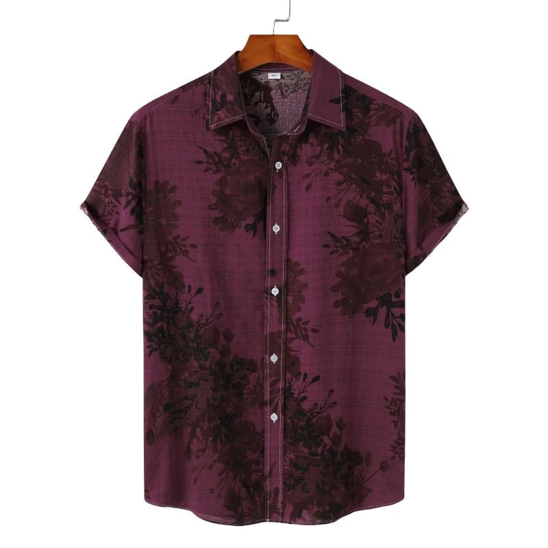 Portofino Linen Print Shirt