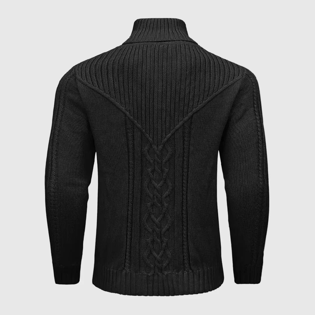 Veneti Tailored Stand-Collar Pullover - Fayymont Co