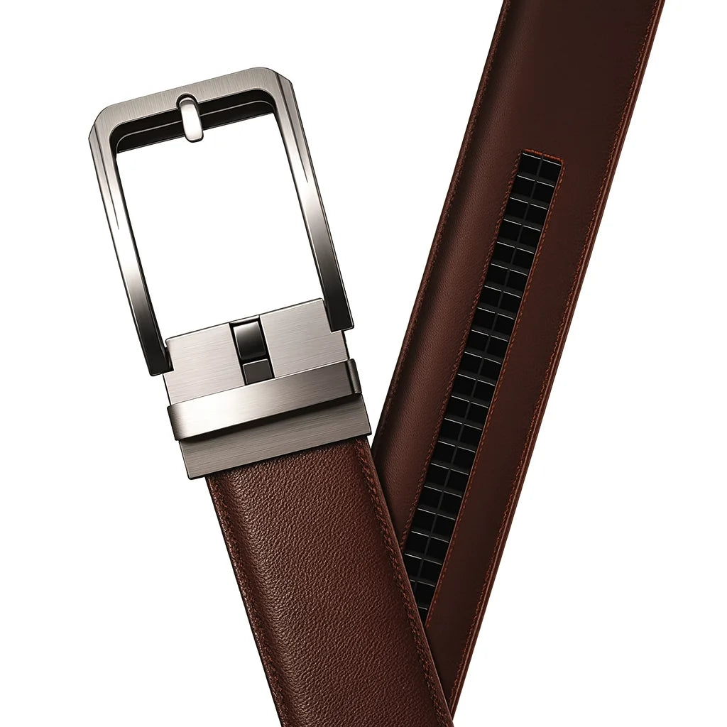 AutoFit Belt™ Executive Elite Gift Set – Self-Locking Buckle + 2 Luxury Straps + Card Holder + Premium Box | 50% Off
