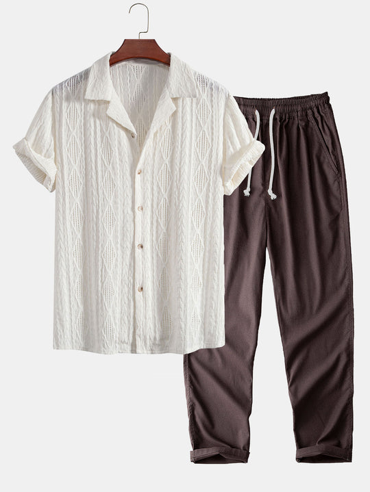 Cuban Shirt & Straight Leg Linen Pants