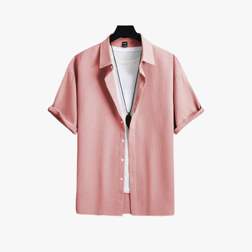 Men Waffle Short Sleeve Shirt