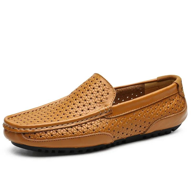Solenizio Oxford Leather Loafers