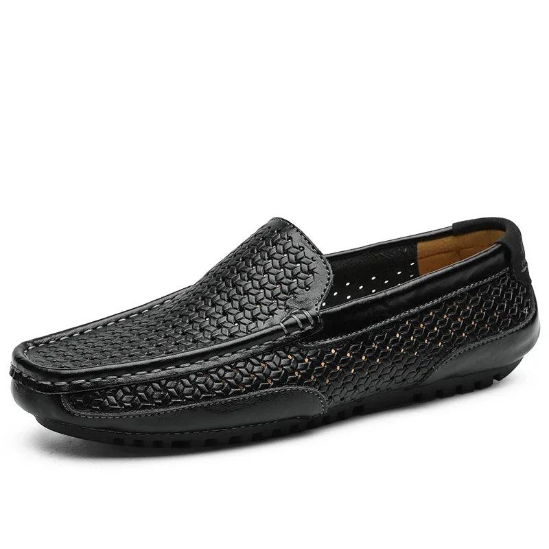 Solenizio Oxford Leather Loafers