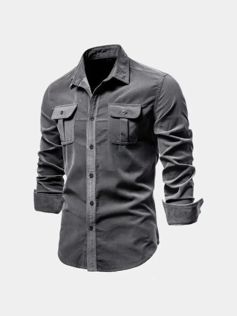 Casual Business Corduroy Shirt - Fayymont Co