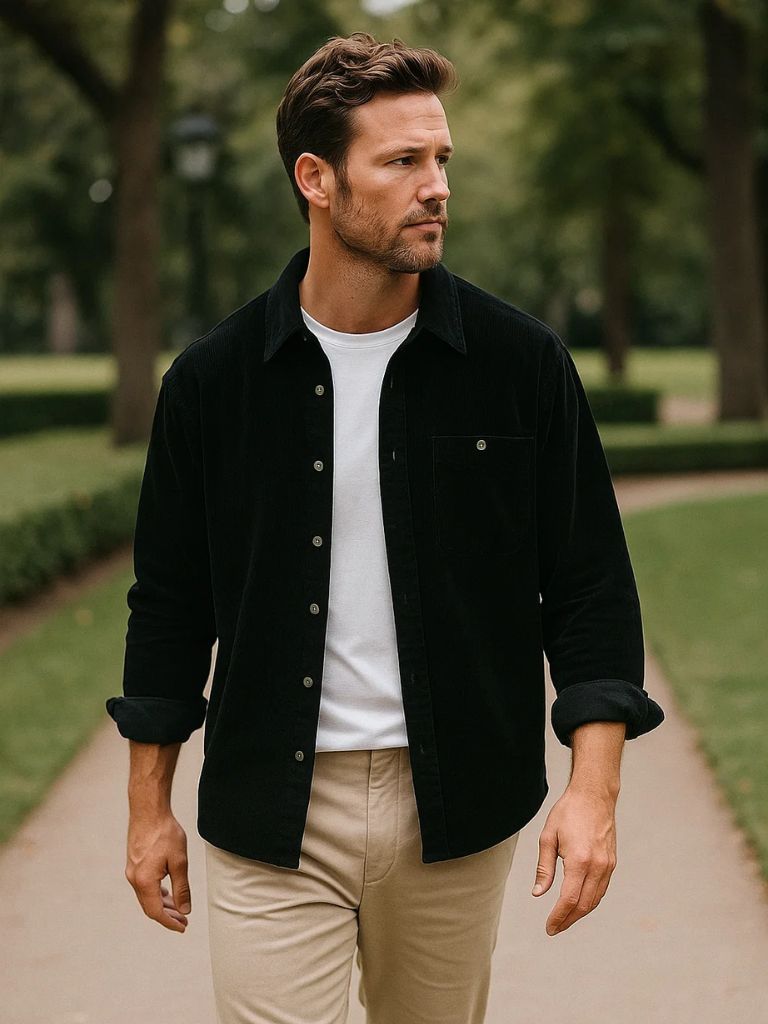 Casual Corduroy Shirt - Fayymont Co