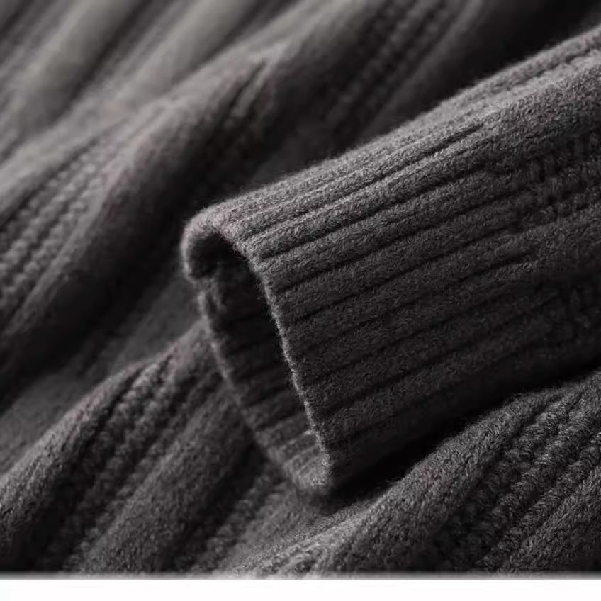 Lenny | Men's Ribbed Polo Collar Sweater