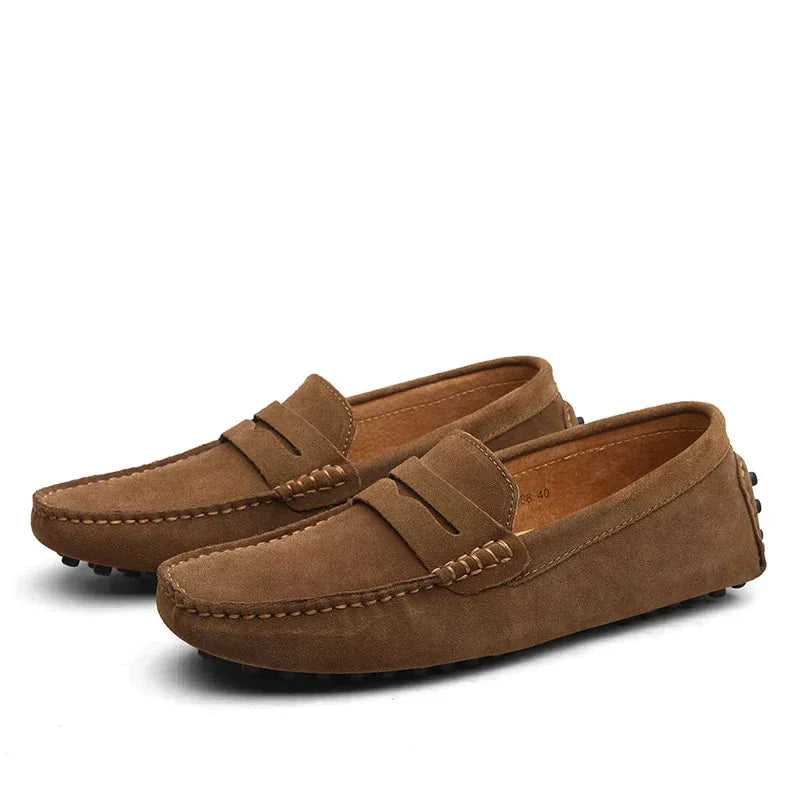 Men's Suede Loafers Italian Style