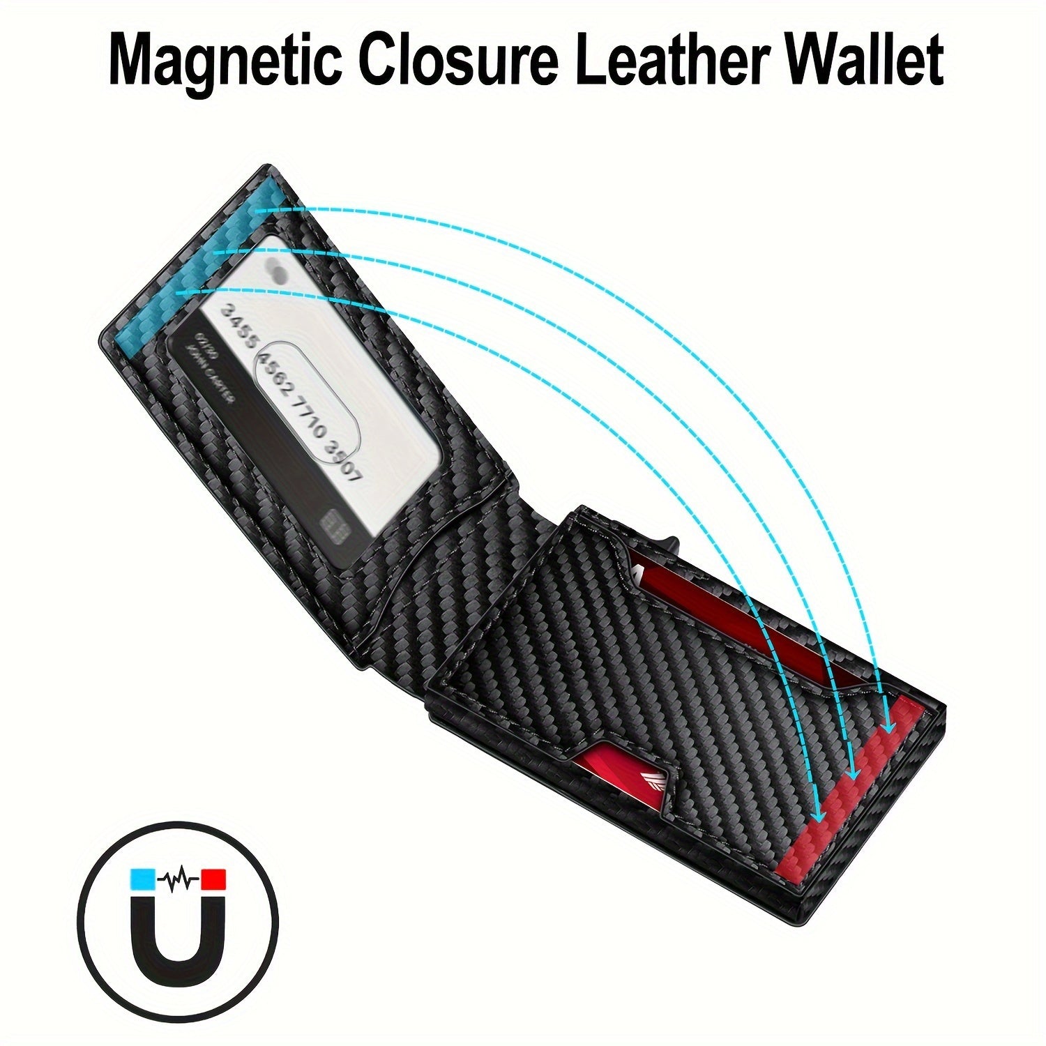 Men's RFID Blocking Bifold Wallet with Pop-up Card | FREE Surprise Gift