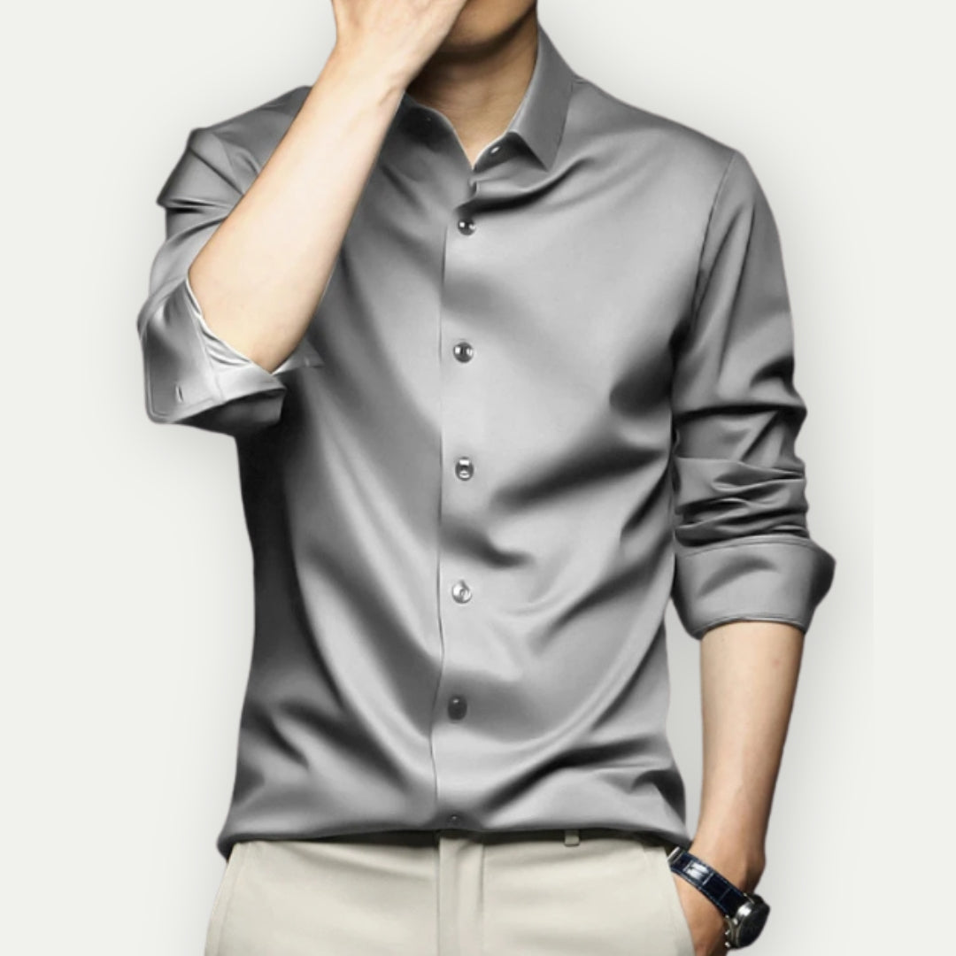 Wrinkle-Resistant Poplin Shirt — Long Sleeve