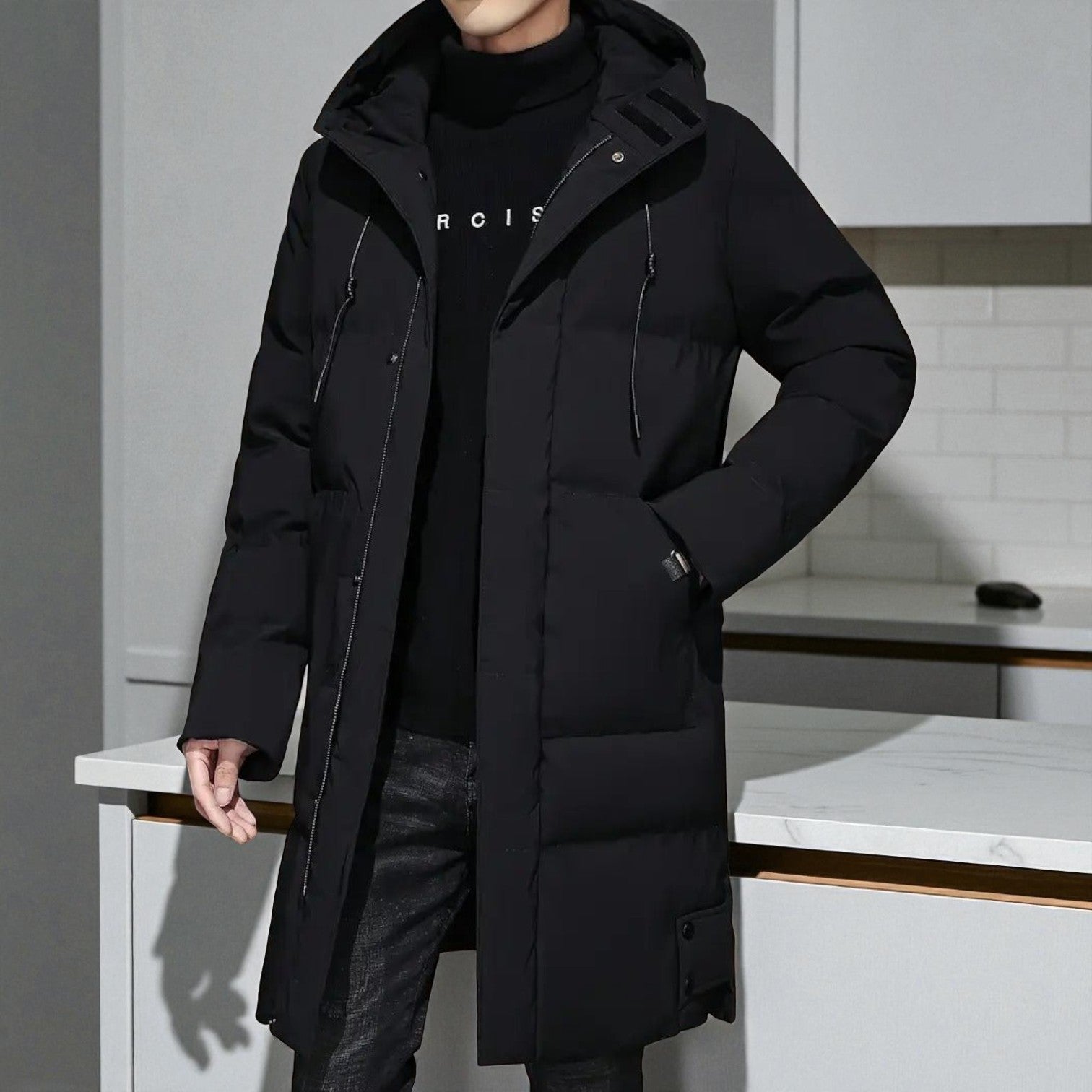 Frank – Long, Water-Resistant Winter Parka with Hood
