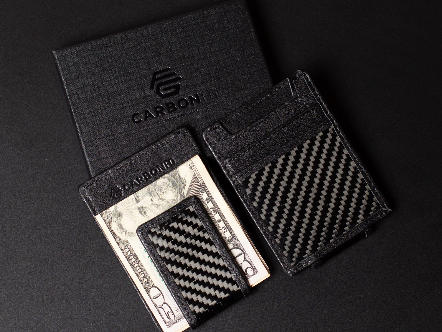 Carbon Forge Monarch Clip – Leather & Carbon Fibre Wallet