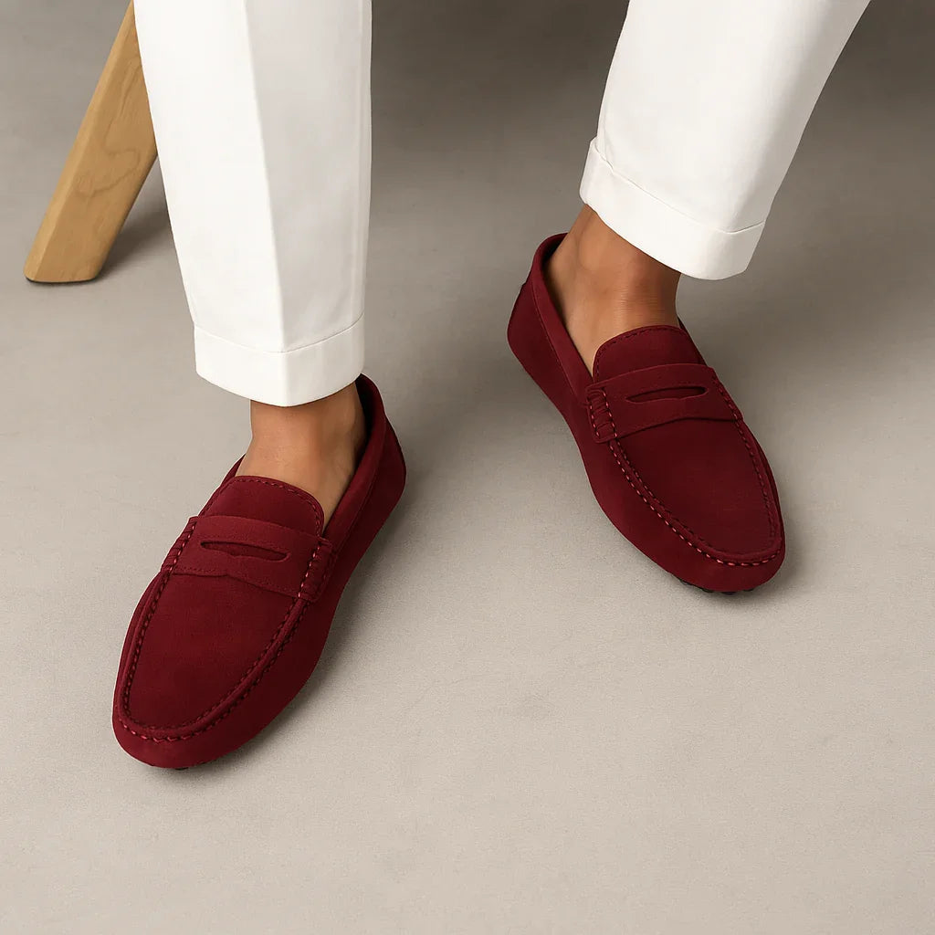 Men's Suede Loafers Italian Style