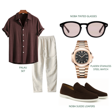 Espresso Linen Ensemble