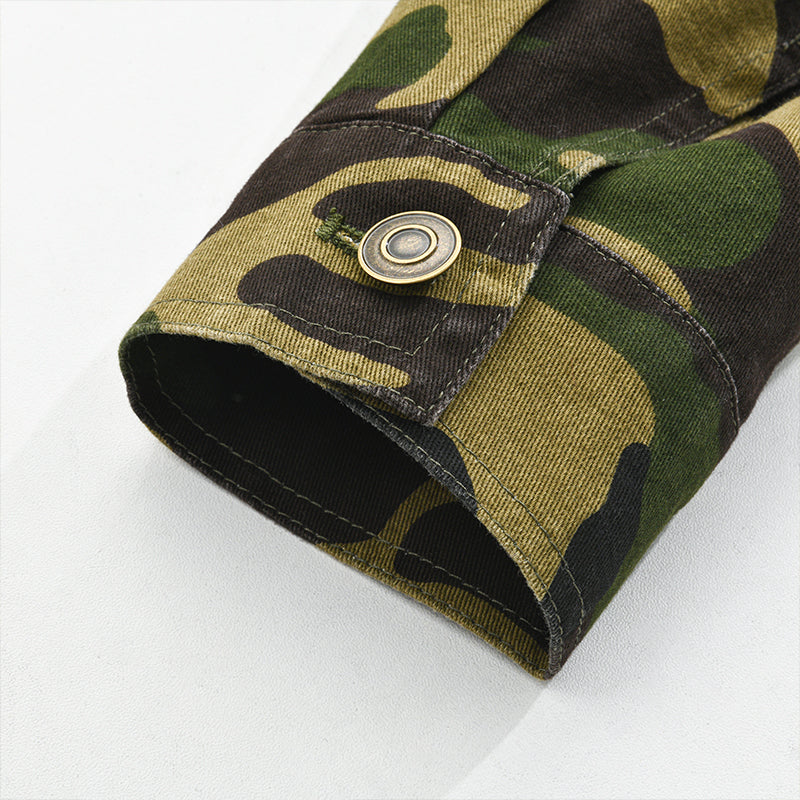 Men's Retro Camo Canvas Jacket