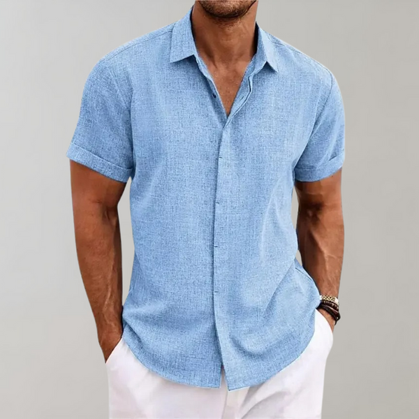 Men’s Buttoned Classic Style Polo Shirt