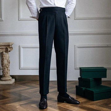 Ascot Wool Trousers – Black