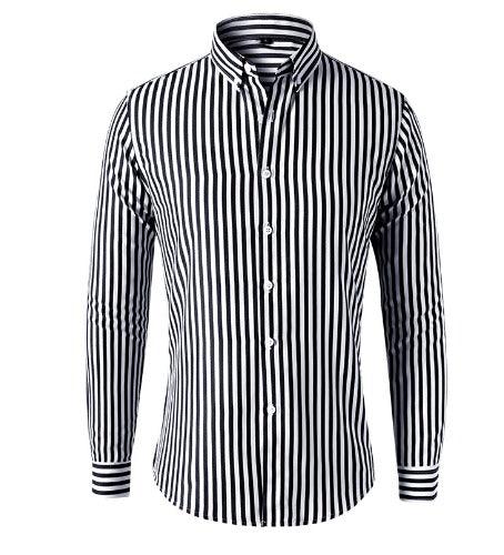 Men's Striped Shirt Cotton