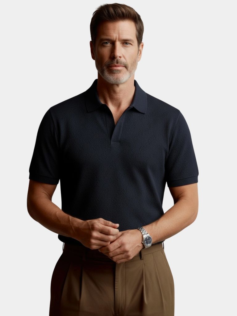 Old Money Cotton Polo Shirt - Fayymont Co