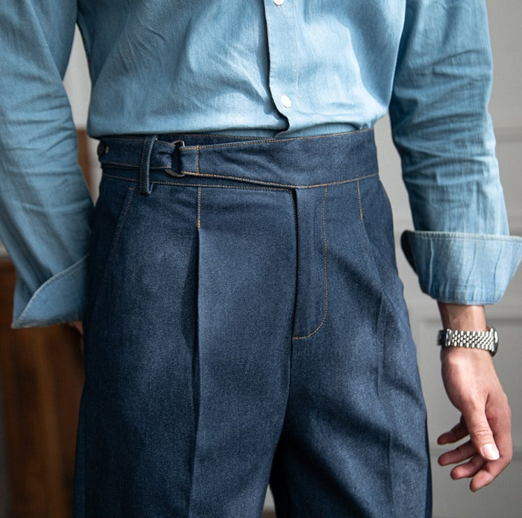 Denim Portovenere Straight Fit Trouser
