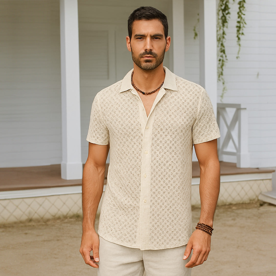 Summer Mesh Men Shirt