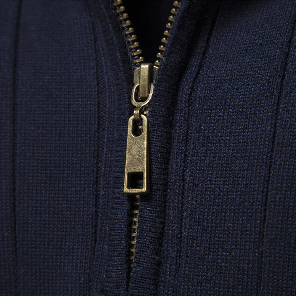 High-Collar Half-Zip