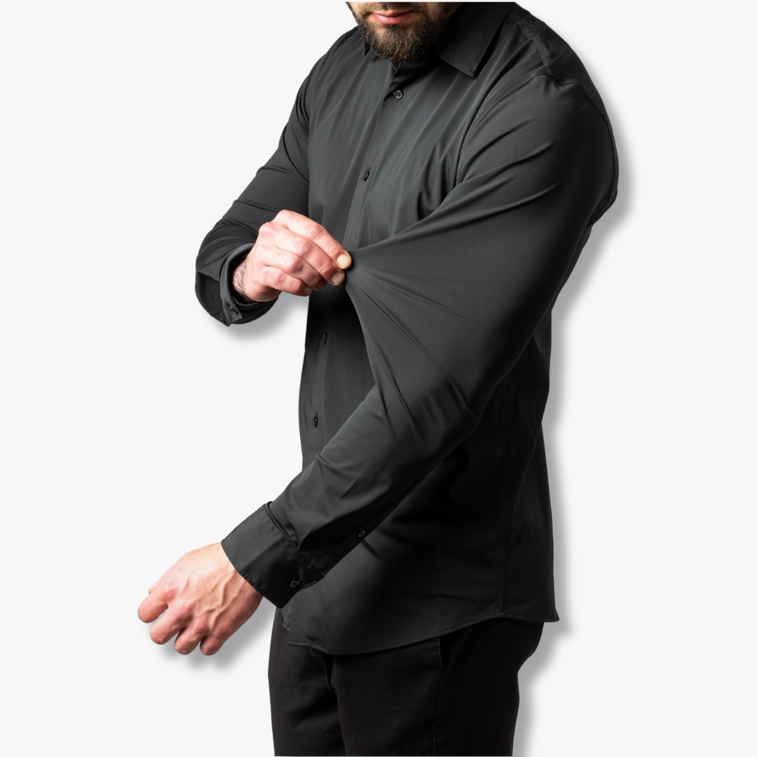 Mens Stretch Dress Shirt – Wrinkle-Free Slim Fit Shirt