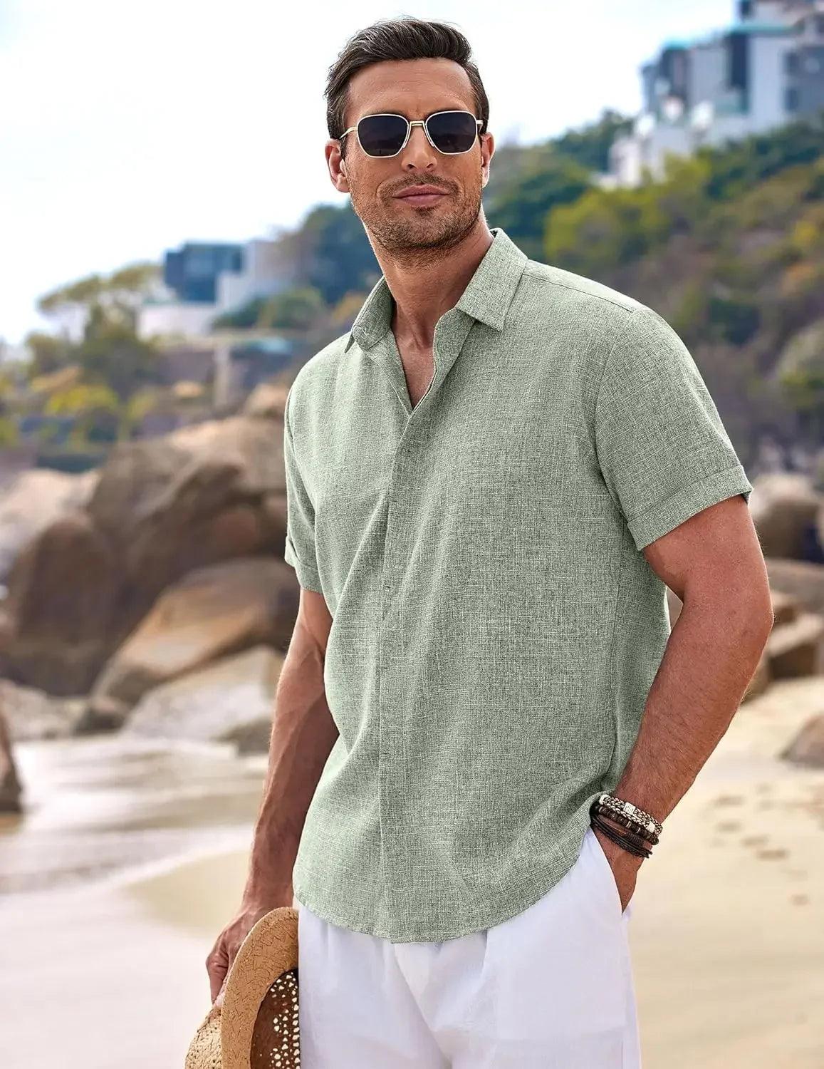 Milo Riviera Linen Shirt – Short Sleeve Summer Edition