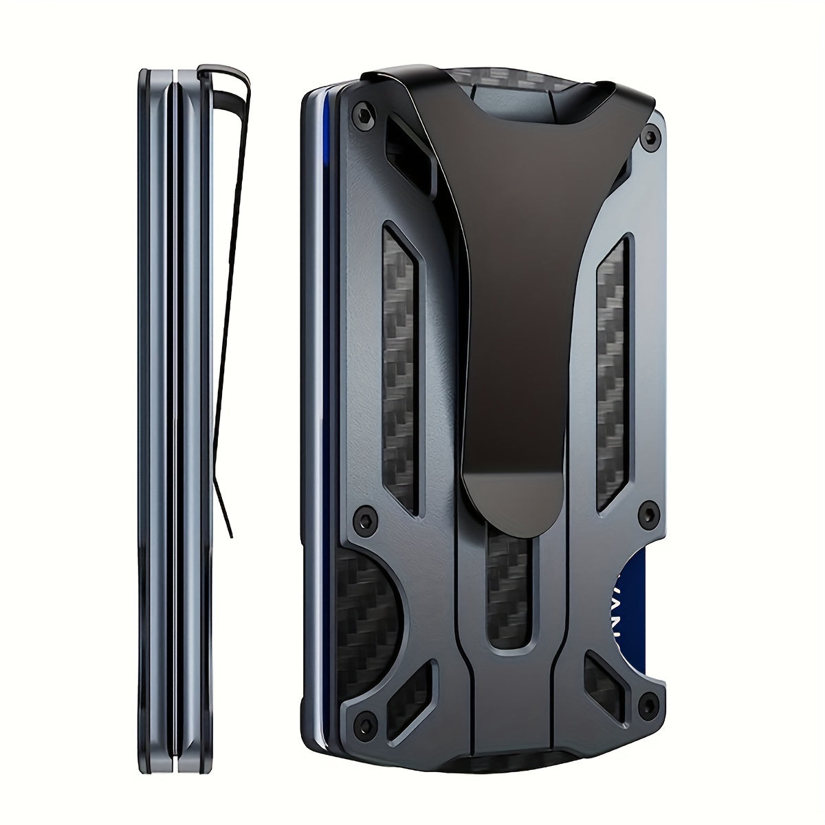 Ultra-Thin Aluminum Alloy RFID Blocking Card Holder Anti-Theft Men’s Wallet