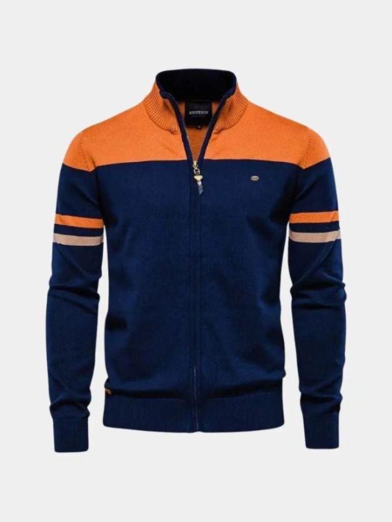 Cardigan Sweater Zipper Standing Collar Knitwear - Fayymont Co