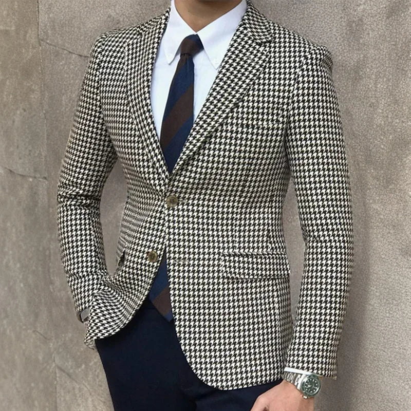 Houndstooth Heritage Blazer — Tailored Fit