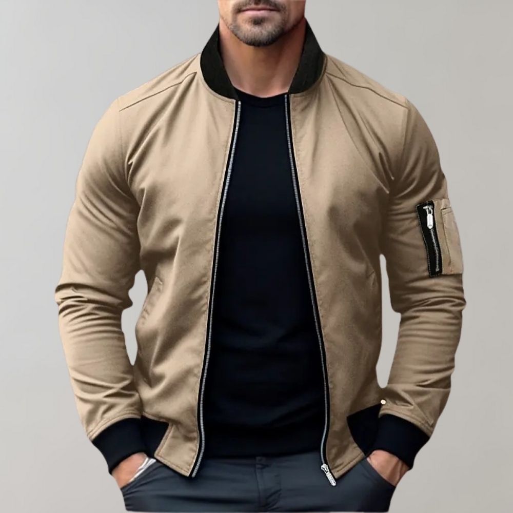 Men's All-Season Bomber Jacket - Lightweight, Breathable, and Stylish for Everyday Wear