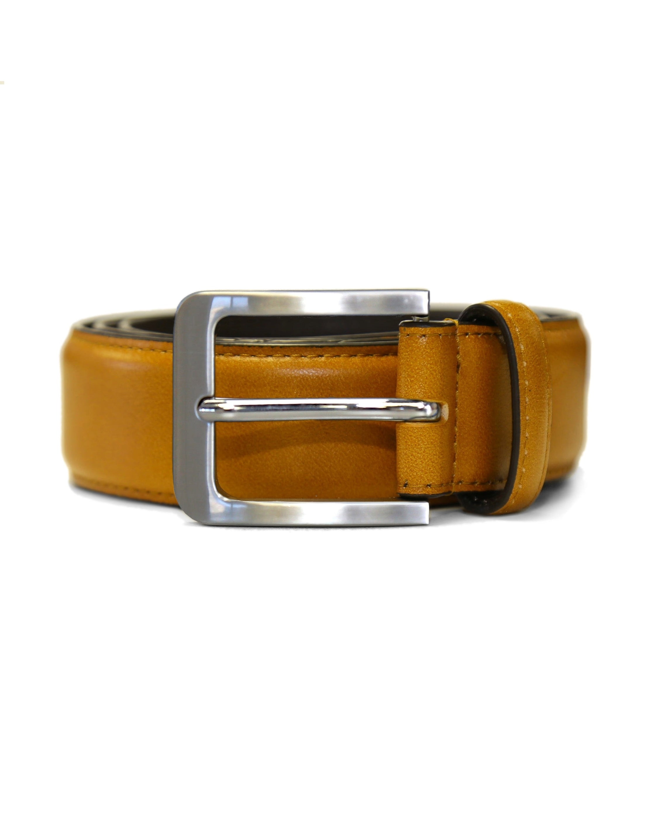 Solid Leather Belt - Light Brown