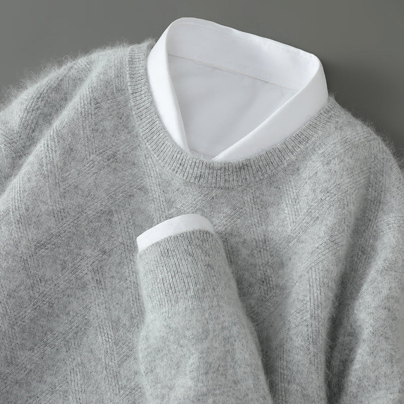 FeatherSoft Cashmere Textured Knit Sweater