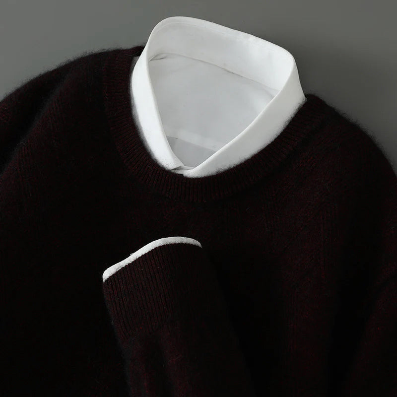 FeatherSoft Cashmere Textured Knit Sweater