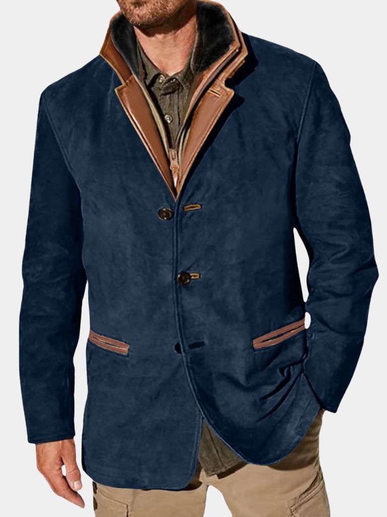 Lucien Autumn Suede Coat - Fayymont Co