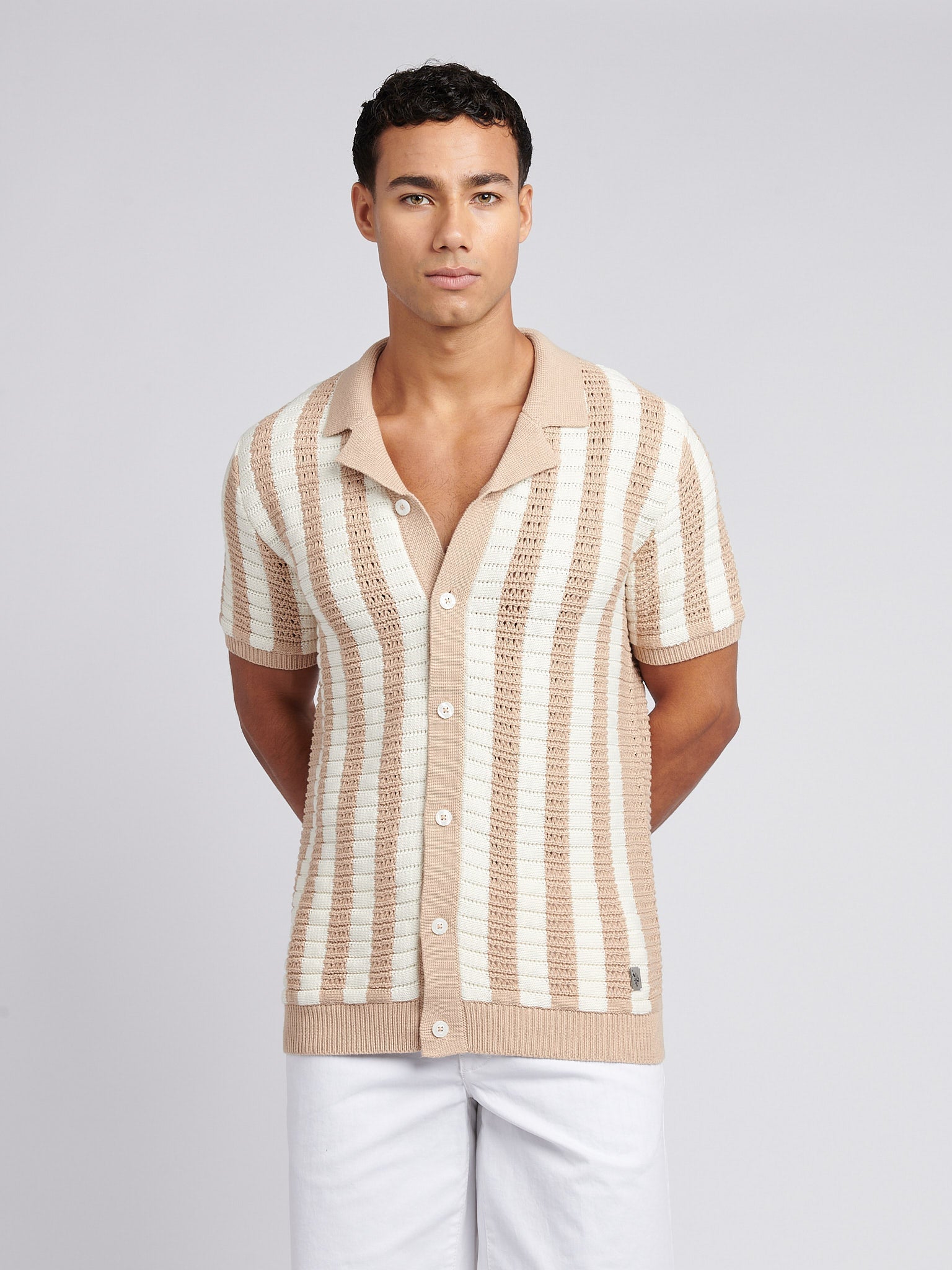 Open-Knit Polo — Doeskin