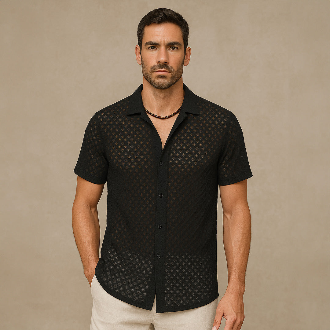Summer Mesh Men Shirt